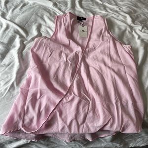 Pink cross cross blouse